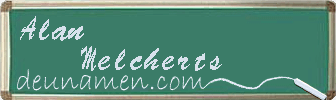 Alan Melcherts Visitenkarte